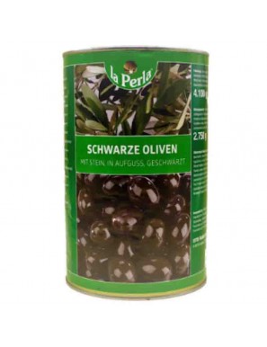 [L-070] La Perla Oliven schwarz mit Stein [4250ml/Dose]