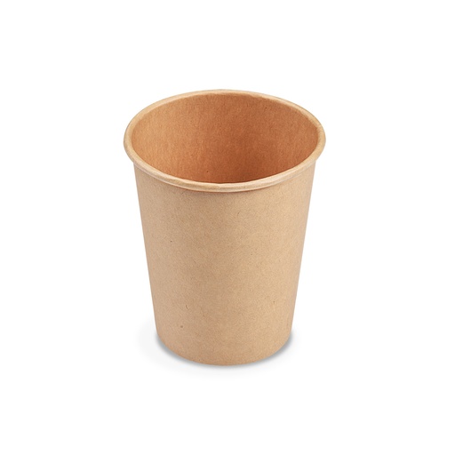 [V-129] Pappbecher 4 Oz Kaffeebecher kraft Braun Ø62mm [50 Stück]