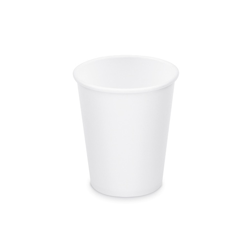 Pappbecher 8 Oz Kaffeebecher weiß Ø80mm [50 Stück]