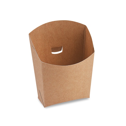 [V-309] Snackbecher, Pommestüten fettdicht kraft 6.5x11x12.5cm [50 Stück]