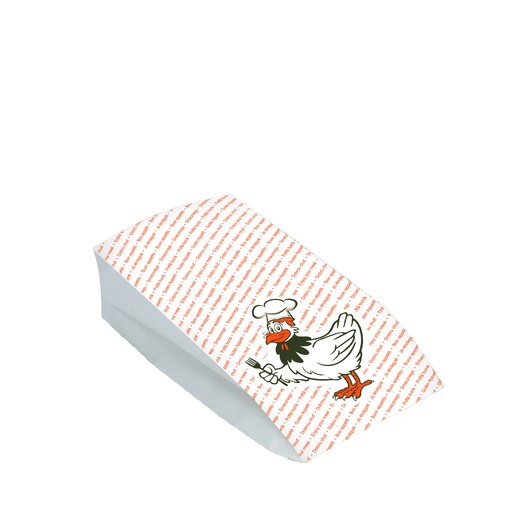 Hähnchenbeutel 13+8x28cm (PAP/PE) 2-lagig [100 Stück]