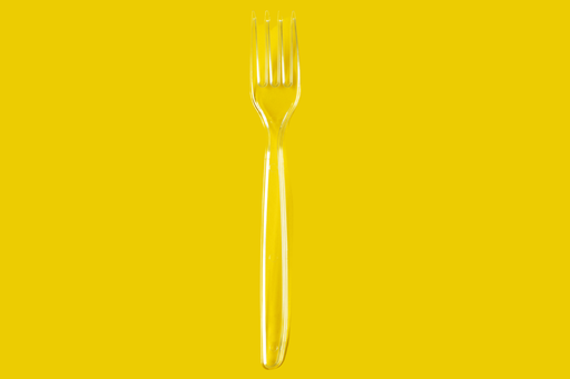 [V-063] Gabel Transparent Plastik [100 Stück]