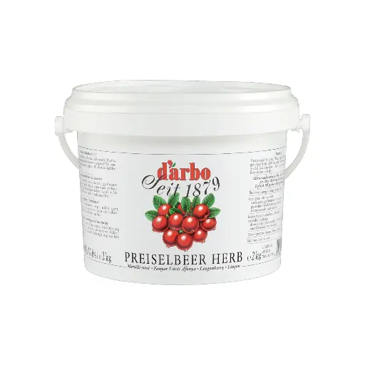 [L-451] Darbo Preiselbeere herb 55% Fruchtanteil [2 Kg/Dose]
