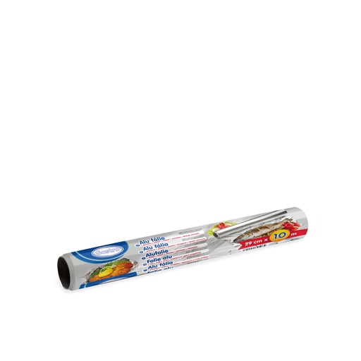 Alufolie, Aluminiumfolie 9μm 29cmx10m einzeln verpackt [1 Stück]