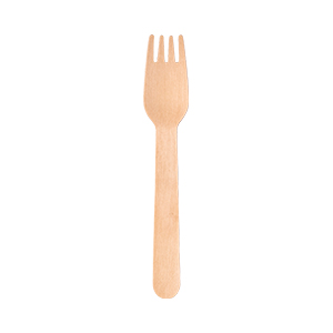 [V-061] Gabel 160mm aus Holz [100 Stück]