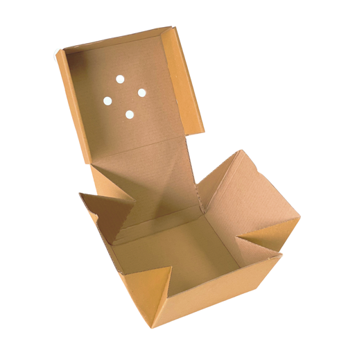 Hamburgerbox, Pommesbox Faltbar kraft 120x120x100mm