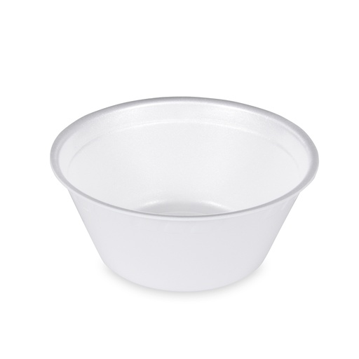 [75305] Thermobehälter, Suppenschale weiß Ø140mm 500ml aus Styropor [50 Stück]