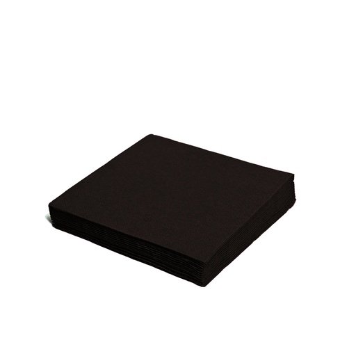 [GZ-094] Serviette 2-lagig schwarz 24x24cm [250 Stück]