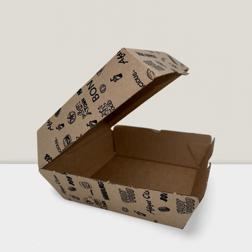 [V-239] Hamburgerbox XXL 15x15x9.5 bedruck [100 Stück]