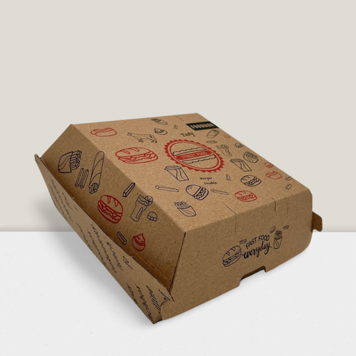 Hamburgerbox 13x13x8cm jenerik [100 Stück]