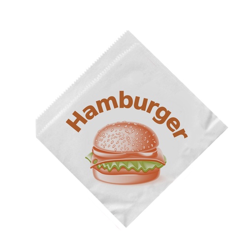 [V-029] Papierbeutel Hamburger 16x16cm [500 Stück]