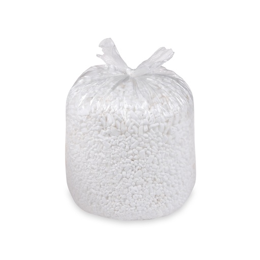 [H-0038] Mülleimerbeutel (HDPE) weiß 60x72 cm 60L `L` [20 Stück]