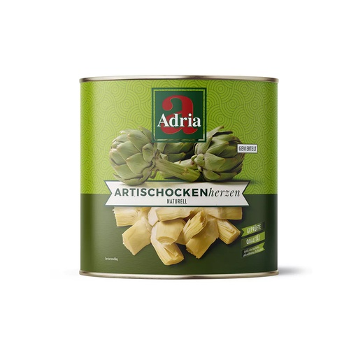 [L-018] Adria Artischockenherzen geviertelt [2650ml/Dose]