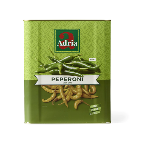 [L-027] Adria Pfefferoni grün ganz [14kg/Kanister]