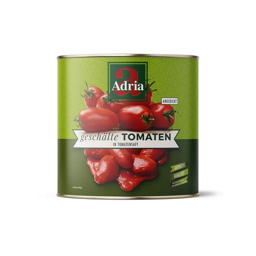 [L-013] ADRIA geschälte Tomaten [2650 ml/Dose]