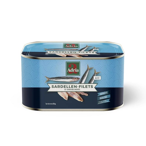 [L-029] Adria Sardellen filets [600g/Dose]