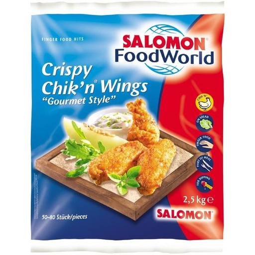 Salomon Crispy Chikn Wings Gourmet Style [2,5 kg/Packung]