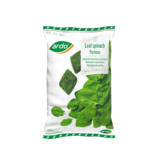 Blattspinat Portion [2.5 Kg/Packung]